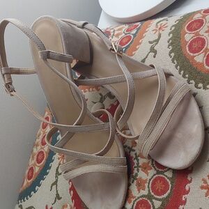 Talbots Suede Heeled Sandal 7.5